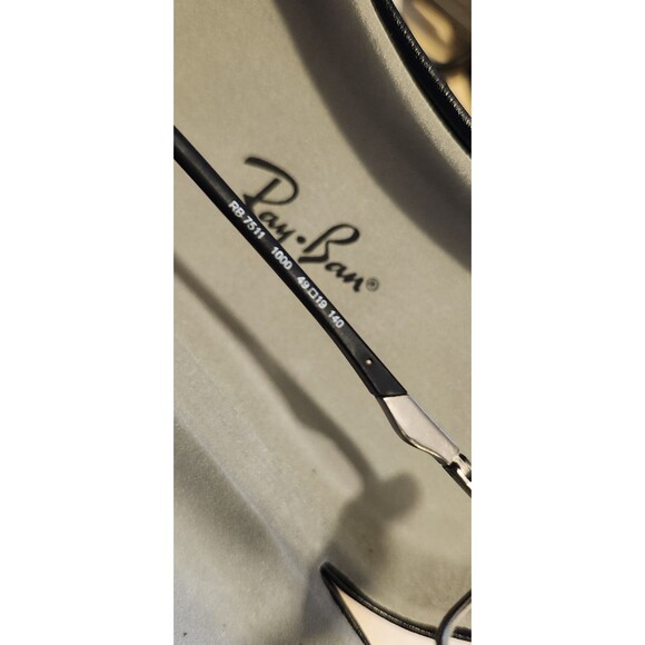 Ray-Ban RB 7511 Black Eyeglass Frames w/ Case (No Lenses) - Picture 6 of 11